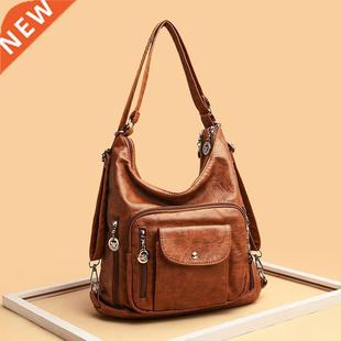 Women Fashion Vintage Bag Leather Brand