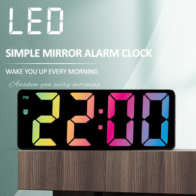 Digital Alarm Clock LED Screen Electronic Clock Large Number