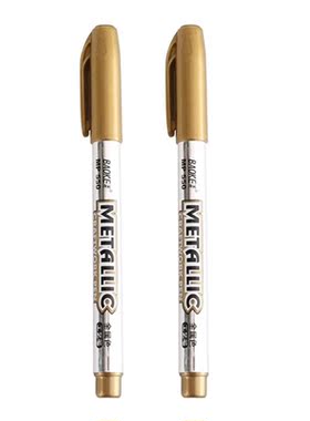 2Pcs DIY Metal Waterproof Permanent Paint Marker Pens Sharpi