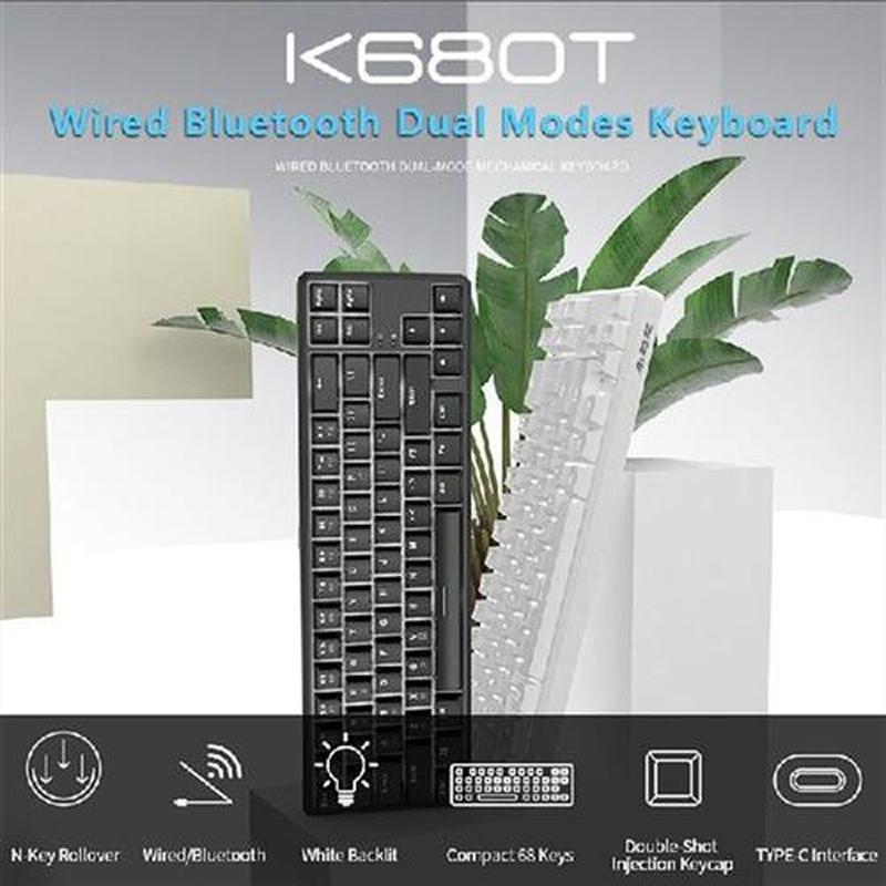 K680T BT Wireless Dual-mode Mechanical Keyboard 68 Keys