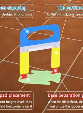 1200 PCS Tile Leveling System Clips 1/16 Inch(1.5Mm) Tiles L