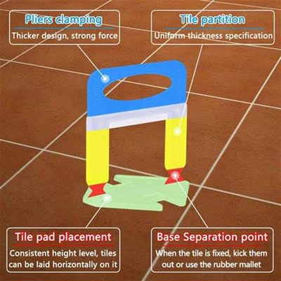 1200 PCS Tile Leveling System Clips 1/16 Inch(1.5Mm) Tiles L