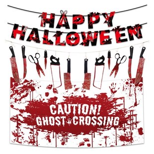 Halloween decoration flag pull banner background cloth