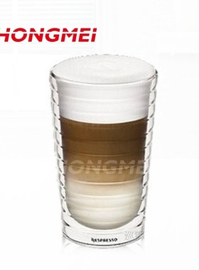 8pcs 80ml Double-layer Wall Glass Coffee Red Wine Milk Glass