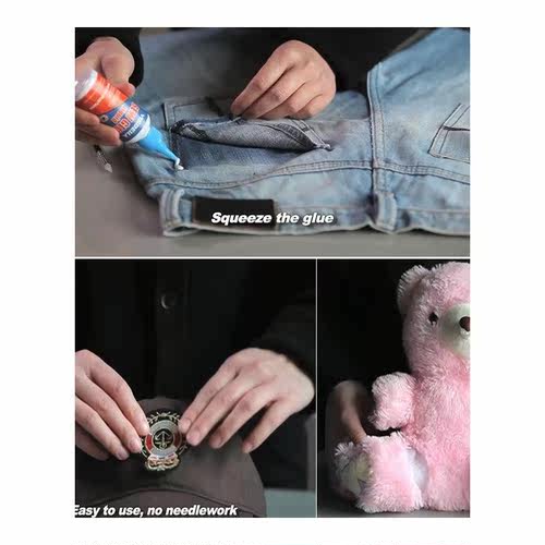 180ml Liquid Bonding Glue Sew Fabric Adhere Repair kit for C