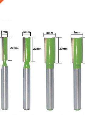 1pcs 6 Shank Straight Bit Tungsten Carbide Steel Single Do