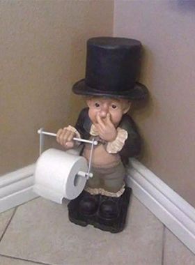 Creative Spoof Paper Holder Statue Cute Funny Decorative