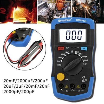 Handheld Digital Capacitance Meter Capacitor Tester Capacime