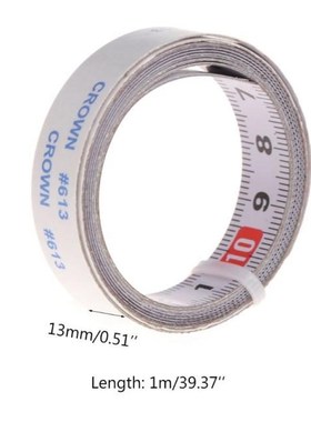 1M Miter Track Tape Measure Self Adhesive Metric Steel Ruler