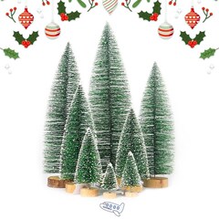 5pcs Mini Christmas Tree Fake Pine Trees DIY Colorful Xmas P