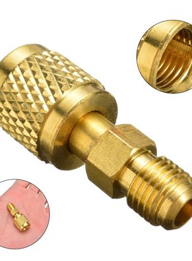 R410A Brass Refrigerant Adapter 1/4