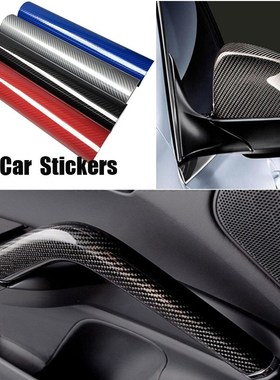 152cm x 10cm Car Stickers High Glossy 6D Carbon Fiber Wrappi