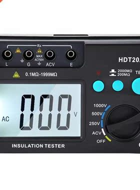 LCD Display Insulation Resistance Tester Meter Voltmeter 100