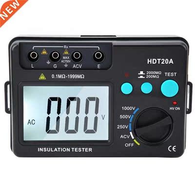 LCD Display Insulation Resistance Tester Meter Voltmeter 100