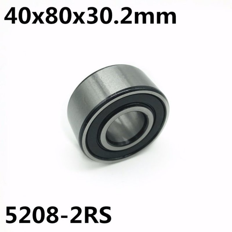 5208-2RS 40x80x30.2 mm Double row angular contact bearings 5