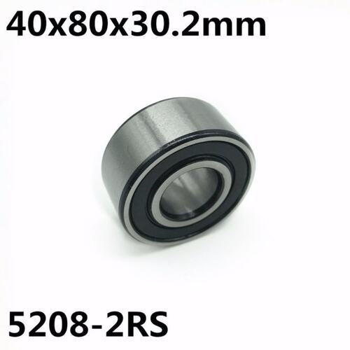 5208-2RS 40x80x30.2 mm Double row angular contact bearings 5