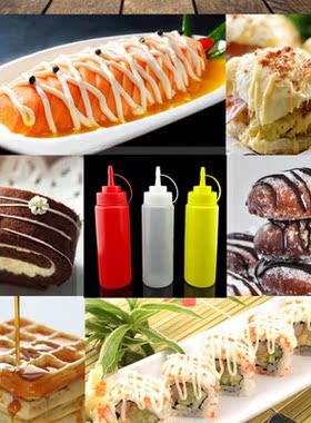 1Pc 8-24 OZ Squeeze Bottle Condiment Dispenser Ketchup Musta