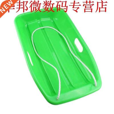 Plastic Outdoor Toboggan Snow Sled for Child Green