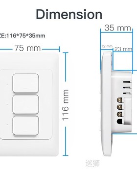 Tuya Zigbee 3.0 Push Light Switch SmartThings Smart Life Con
