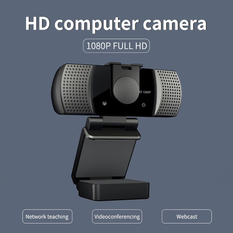 1080P Full HD USB Webcam with Microphone Driver-Free Laptop