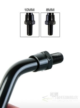 1 Pair Universial 8mm 10mm Motorcycle Mirror Scooter E-Bike