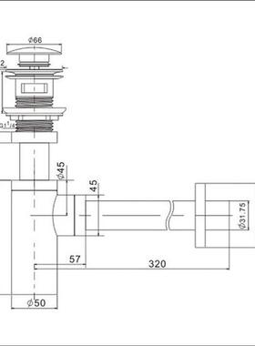 Uythner athroom asin Sink Tap ottle Trap Drain Kit Waste