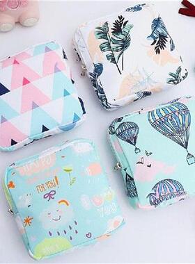 Women Portable Sanitary Napkin Storage Bag Cotton Travel