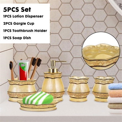 Xueqin Bathroom Accessories Set liquid Soap Dispenser Toothb