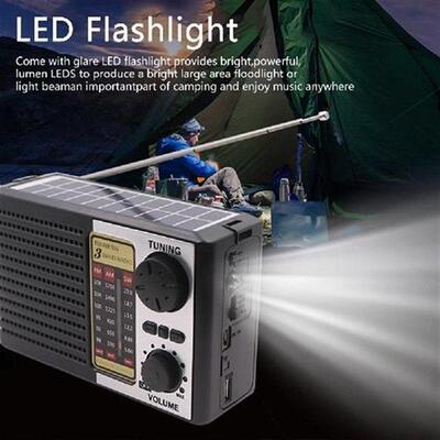 AM FM SW Emergency Radio LED Flashlight