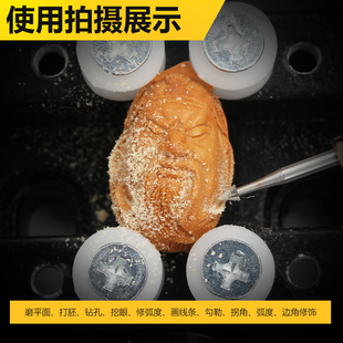 电磨头配件迷你钻电动旋转锉刀橄木根榄核雕牙机铣刀微小型雕刻机