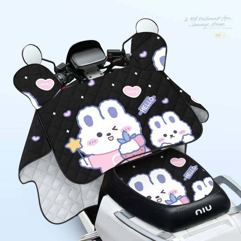 电动自行车挡风被夏季防雨防晒坐垫摩托电车夏天遮阳防水春秋款