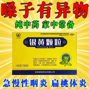 文峰塔 银黄颗粒10袋 清热解毒发热咽喉肿痛慢性咽炎扁桃体炎冲剂