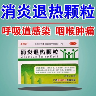消炎退热颗粒10袋 清热解毒 发热感冒头痛咽喉肿痛凉血消肿下火药