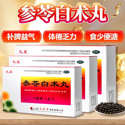 【孔孟】参苓白术丸6g*10袋/盒