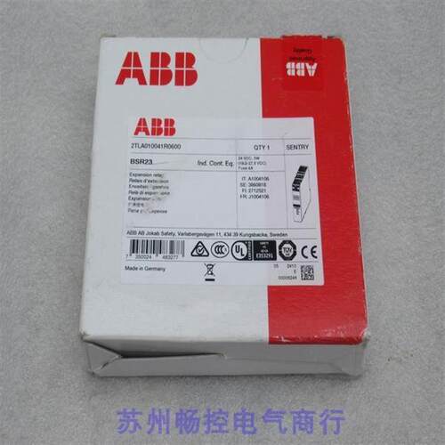 议价询价*现货销售*全新ABB安全继电器2TLA010041R0600 现货BSR23