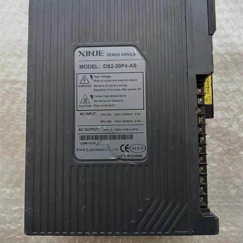 议价J262*信捷伺服驱动器DS2-20P4-AS/400W拆机件8成新实物拍摄