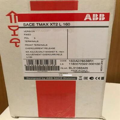 议价询价全新原装正品ABB 塑壳断路器;XT2L160 MA160议价