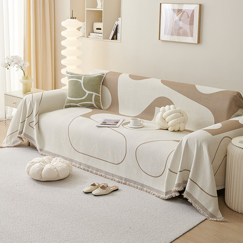 奇幻之旅沙发巾一整张全盖沙发盖布防滑沙发套奶油风盖巾贵妃坐垫