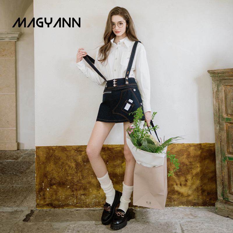 乐福鞋Magyann真皮厚底女复古