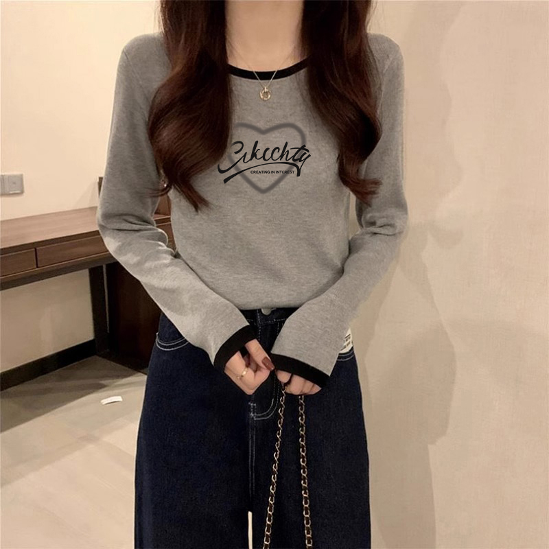 纯棉打底上衣女宽松显瘦遮肚