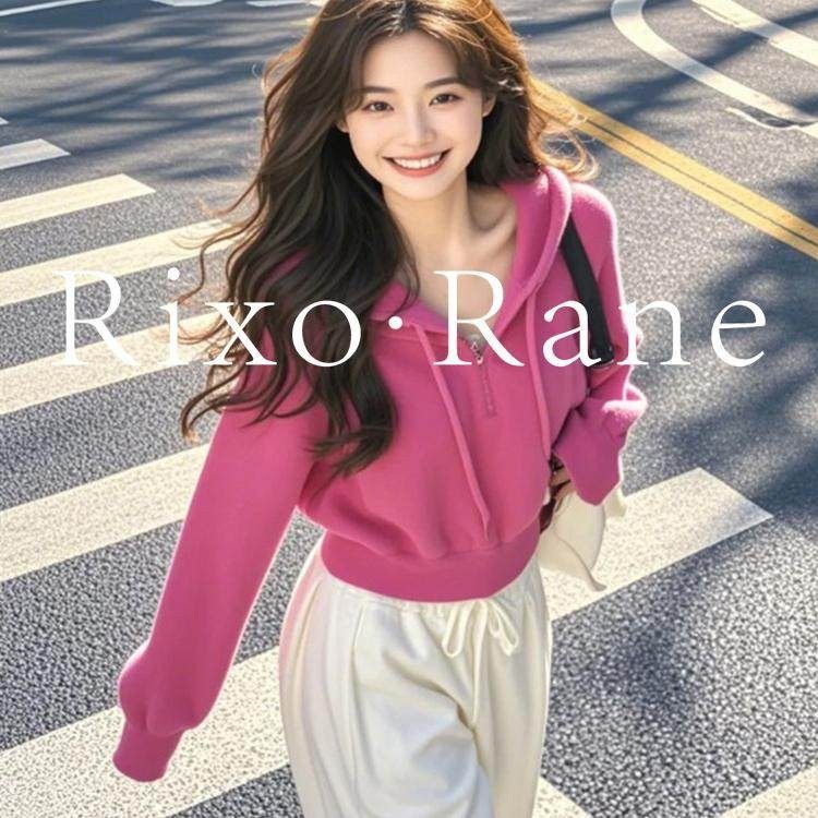 法国Rixo Rane ?独特别致宽松拉链连帽卫衣女超好看长袖绝美上衣