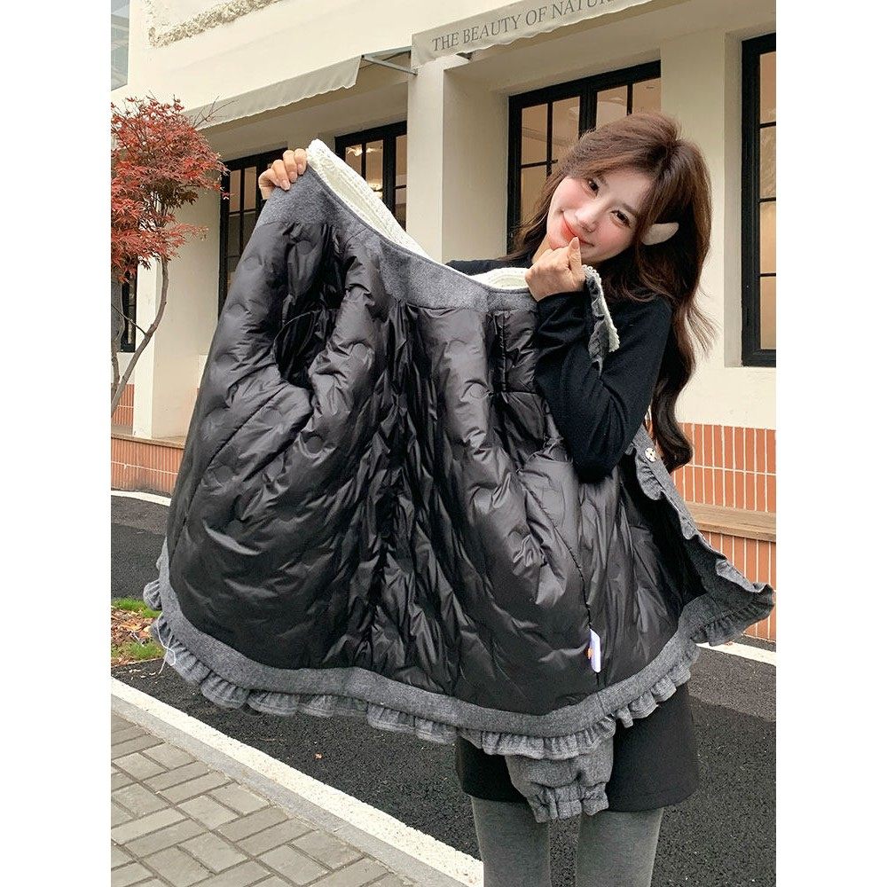 独特别致娃娃领白鸭绒羽绒服女2024冬季新款设计感小个子短款外套,女装/女士精品,羽绒服,淘宝优惠券,粉丝福利购,淘宝优惠卷