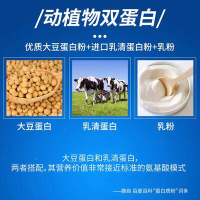 蛋粉白高蛋钙益生菌钙正铁锌白PQB粉1000g品