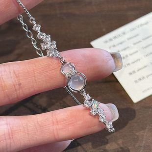 吊坠女高级感手链手环精致手饰轻奢新中式 时尚 蝴蝶结锆石百搭葫芦