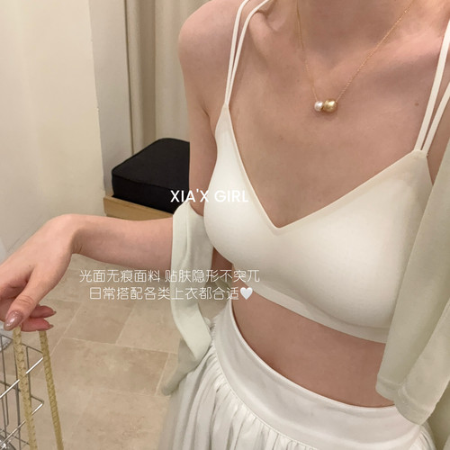 XIA夏夏-隐形美背双肩带可交叉固定薄杯内衣女美背内衣HSM78110