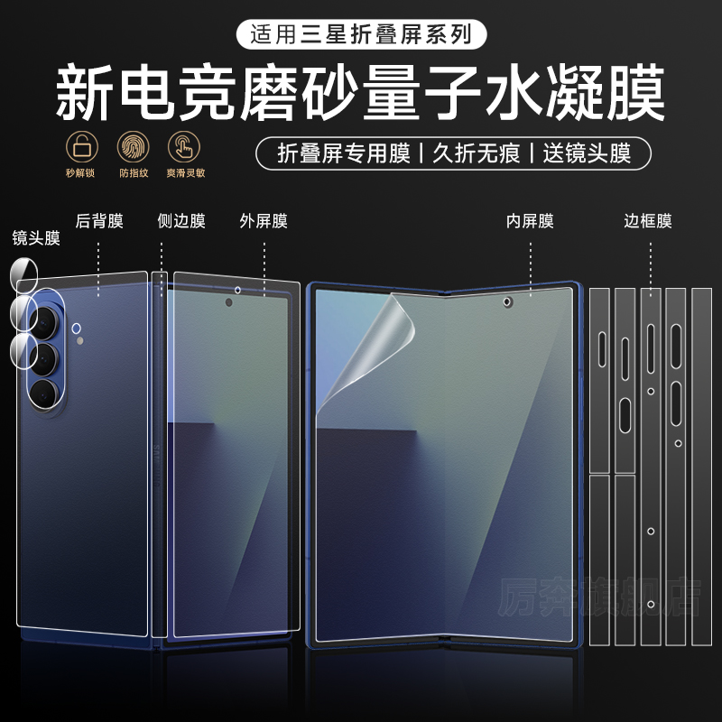 厉奔三星fold7四周边框保护膜