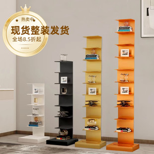 书 2I简约创意隐形落地书架铁艺多层转角树形置物架家用小户型个性