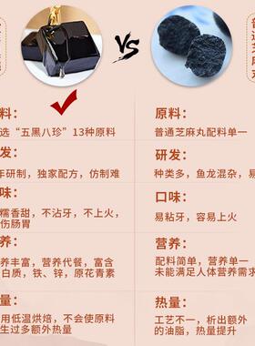 【现货】乌谷生园糕圣糕全控谷黑养生麻糕点黑芝麻芝KNO丸红糕