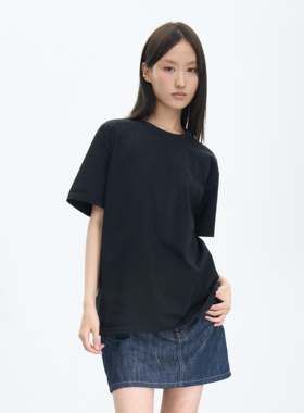 ROLE IN LIFE200g凉感速干宽松小领口休闲正肩短袖t恤男女夏运动