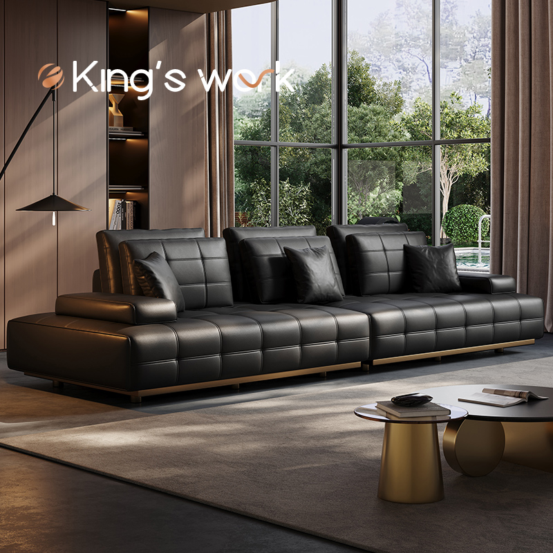 意式轻奢劳伦斯沙发头层真皮